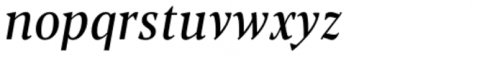 Blacker Pro Text Condensed Italic Font LOWERCASE