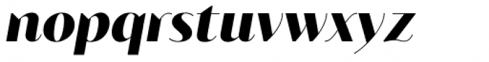 Blacker Sans Pro Display Heavy Italic Font LOWERCASE