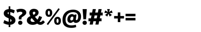 Blacker Sans Pro Extrabold Font OTHER CHARS