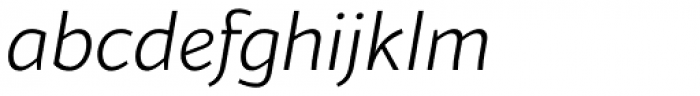 Blacker Sans Pro Light Italic Font LOWERCASE