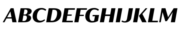 Blacker Sans Pro Text Heavy Italic Font UPPERCASE