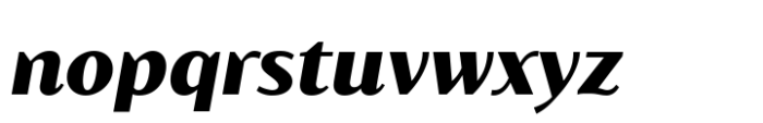 Blacker Sans Pro Text Heavy Italic Font LOWERCASE