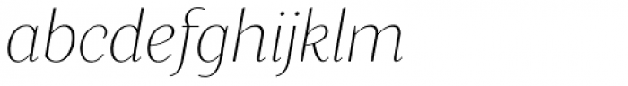 Blacker Sans Pro Text Thin Italic Font LOWERCASE