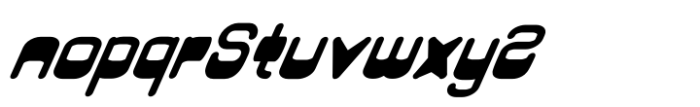 Blackes Thin Italic Font LOWERCASE