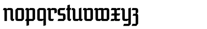 Blackhaus Std Font LOWERCASE