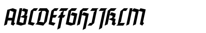 Blackletter Moderne JNL Oblique Font UPPERCASE