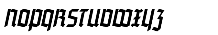 Blackletter Moderne JNL Oblique Font UPPERCASE
