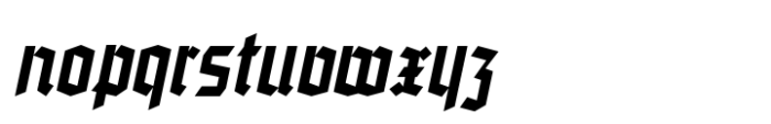 Blackletter Moderne JNL Oblique Font LOWERCASE