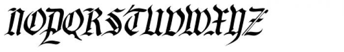 Blackminster Italic Font UPPERCASE