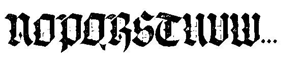 Blackmire Grainy Font UPPERCASE