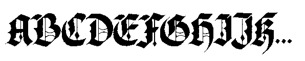 Blackmire Original Font UPPERCASE