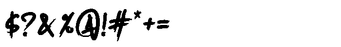 Blackmonssta Font OTHER CHARS