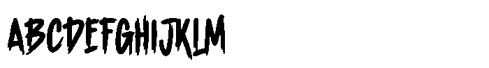 Blackmonssta Font UPPERCASE