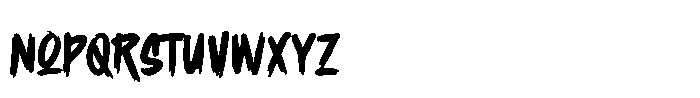 Blackmonssta Font LOWERCASE