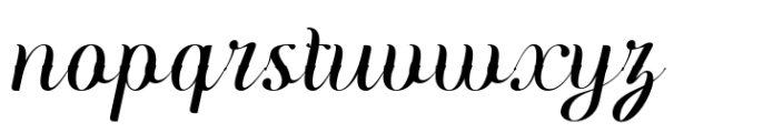 Blackmoon Italic Font LOWERCASE