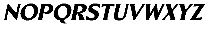 Blackney Bold Oblique Font UPPERCASE