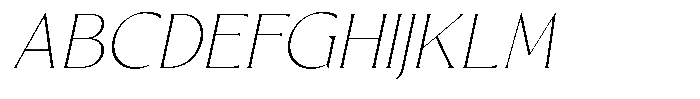 Blackney Light Oblique Font UPPERCASE