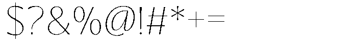 Blackney Light Font OTHER CHARS