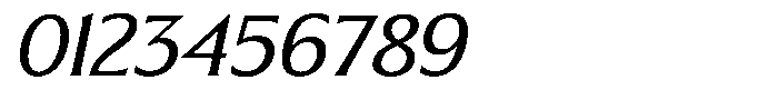 Blackney Medium Oblique Font OTHER CHARS