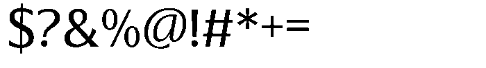 Blackney Medium Font OTHER CHARS