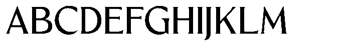 Blackney Medium Font UPPERCASE