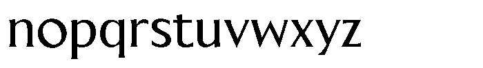 Blackney Medium Font LOWERCASE