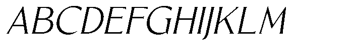 Blackney Oblique Font UPPERCASE