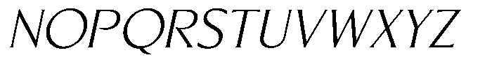 Blackney Oblique Font UPPERCASE