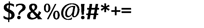 Blackney Semi Bold Font OTHER CHARS