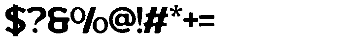 Blackroad Inkbleed Font OTHER CHARS