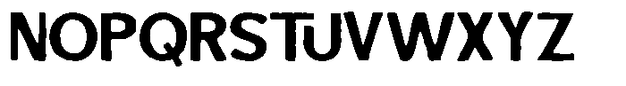 Blackroad Inkbleed Font UPPERCASE