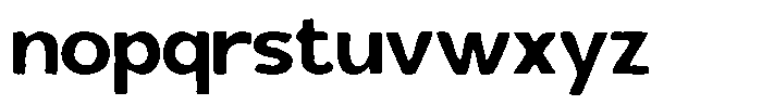 Blackroad Inkbleed Font LOWERCASE