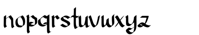 Blackseed Font Font LOWERCASE