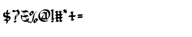 Blackside Font OTHER CHARS