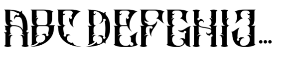 Blacksiny Regular Font UPPERCASE