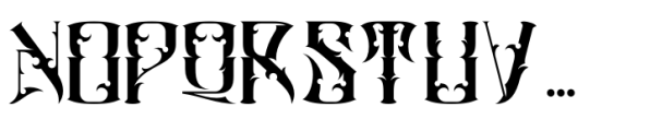 Blacksiny Regular Font UPPERCASE