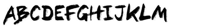 Blacksky Brush Font UPPERCASE