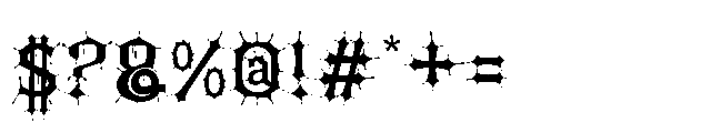 Blackspike Font OTHER CHARS