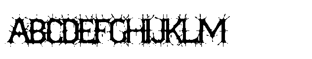 Blackspike Font UPPERCASE