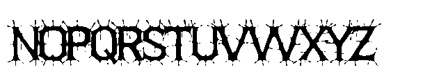 Blackspike Font UPPERCASE