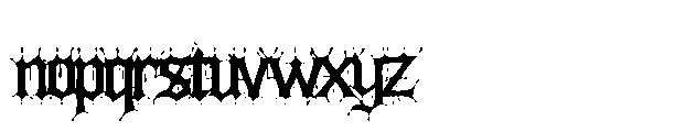 Blackspike Font LOWERCASE