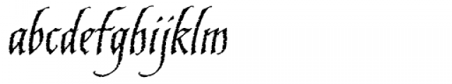 Blackstone X Italic Font LOWERCASE