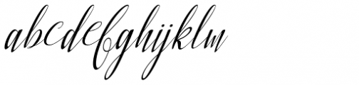 Blackstore Script Regular Font LOWERCASE