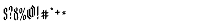Blacksword Tall Font OTHER CHARS