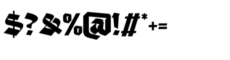 Blackther Font OTHER CHARS