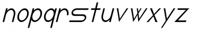Blacktie Condensed Oblique Font LOWERCASE