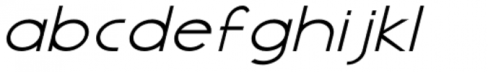 Blacktie Expanded Oblique Font LOWERCASE