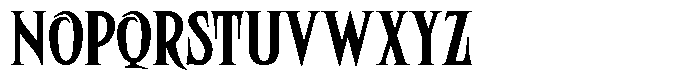 Blackvale Font LOWERCASE