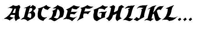 Blackveilo Italic Font UPPERCASE