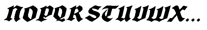 Blackveilo Italic Font UPPERCASE